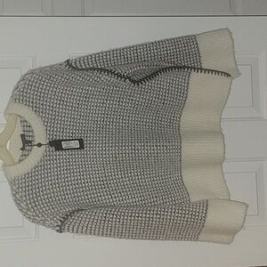 NEW! RAG & BONE Katie Two-tone sweater,  wool, and alpaca blend